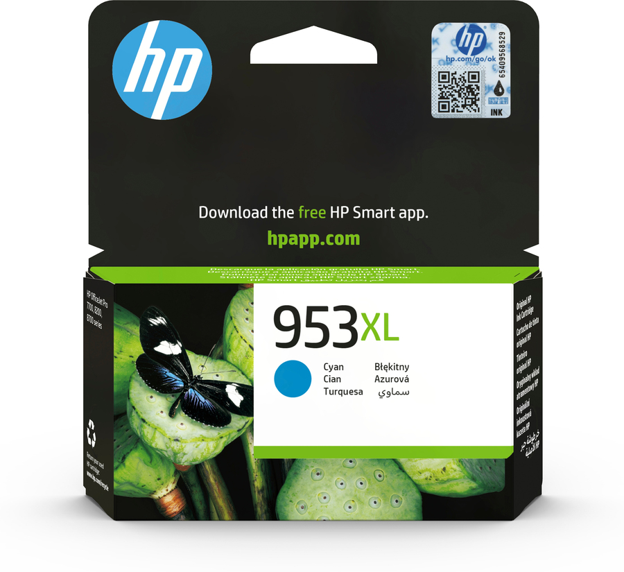 HP F6U16AE 953XL INK CARTRIDGE CIANO