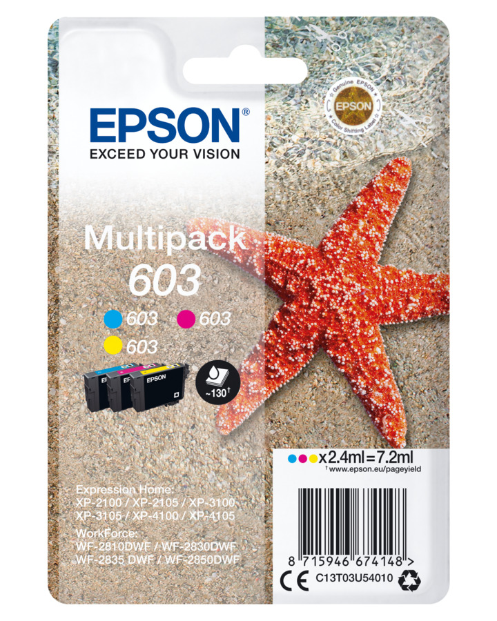 EPSON 603 INK MULTIPACK 3 COLORI ~
