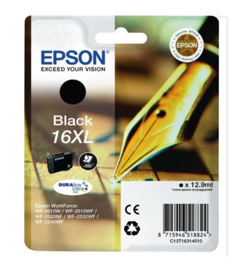 EPSON WF2510 T16314012 INK JET NERO XL