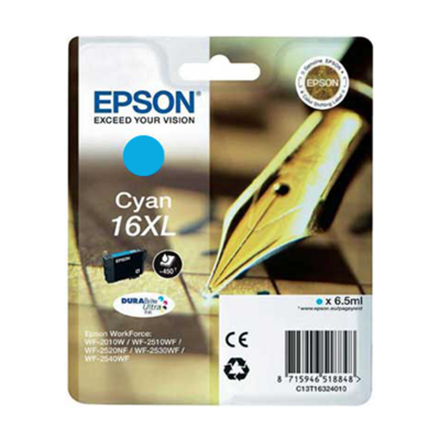 EPSON WF2510 T1632 INK JET CIANO XL