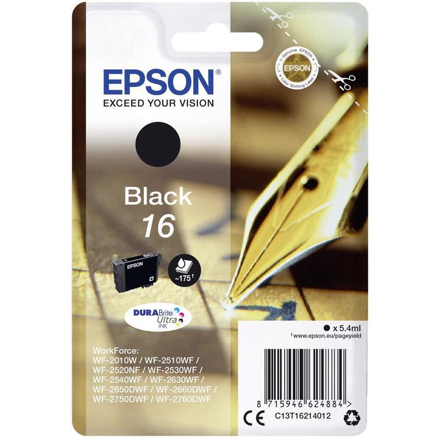 EPSON WF2510 T16214012 INK JET NERO