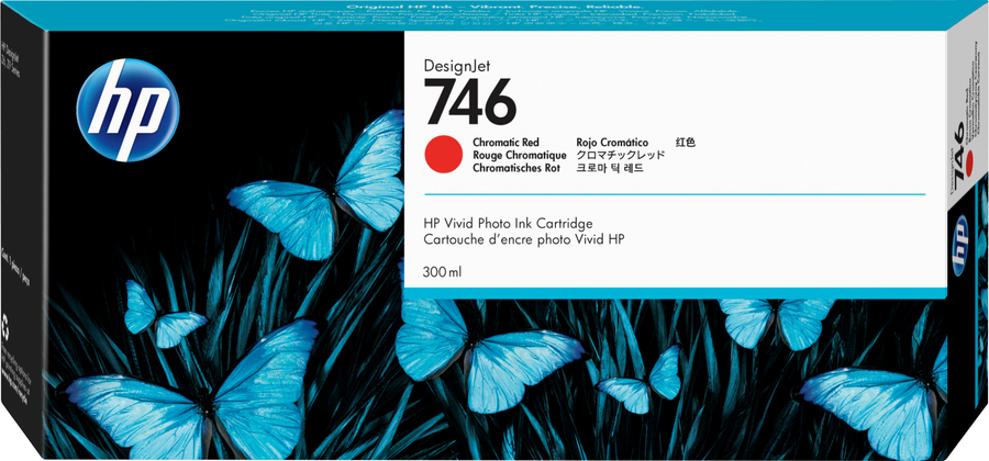 HP P2V81A HP 746 INK JET ROSSO CROMO