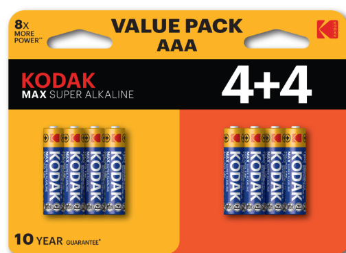 KODAK AAA LR3 PROMO PACK 8