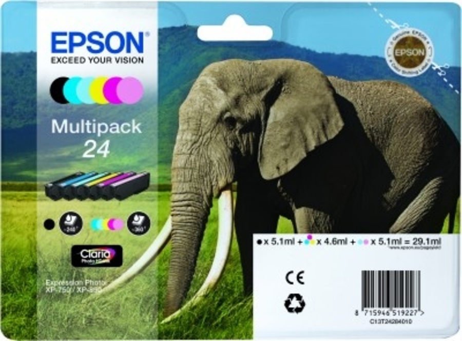 EPSON XP750 T2428 INK JET MULTIPACK