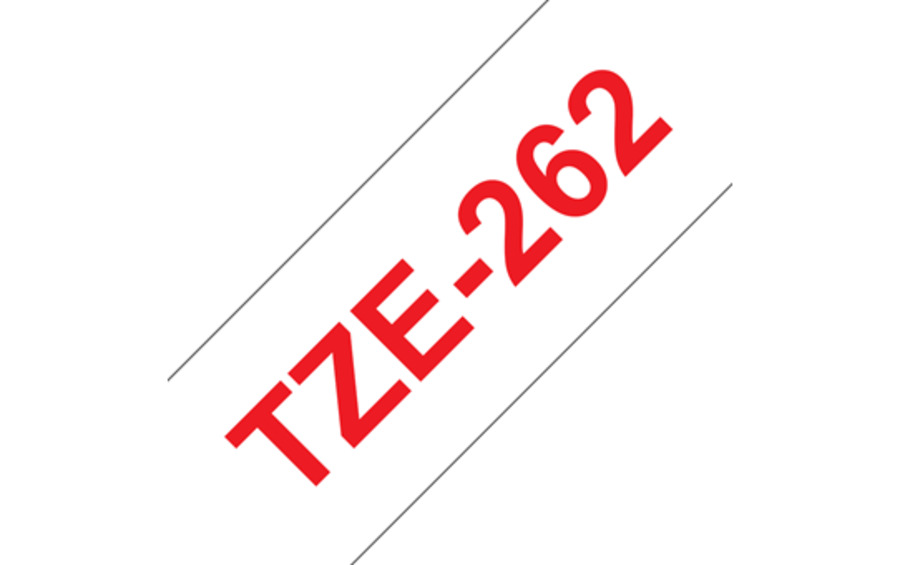 BROTHER TZE262 NASTRO TZ ROSSO / BIANCO