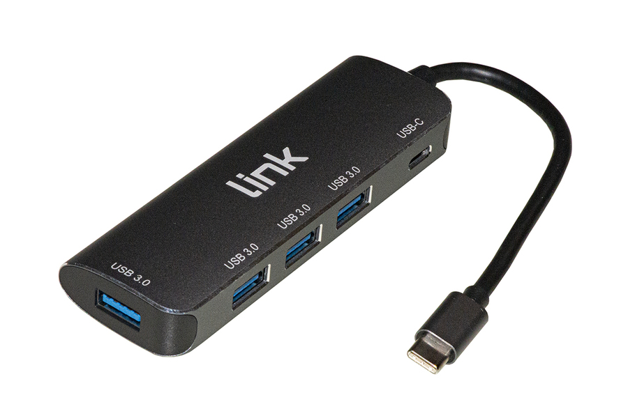 LINK HUB USB-C 4 PORTE USB + USB-C F