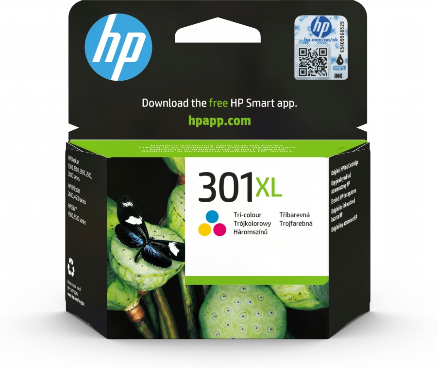 HP CH564EE N301XL INK JET COLORE