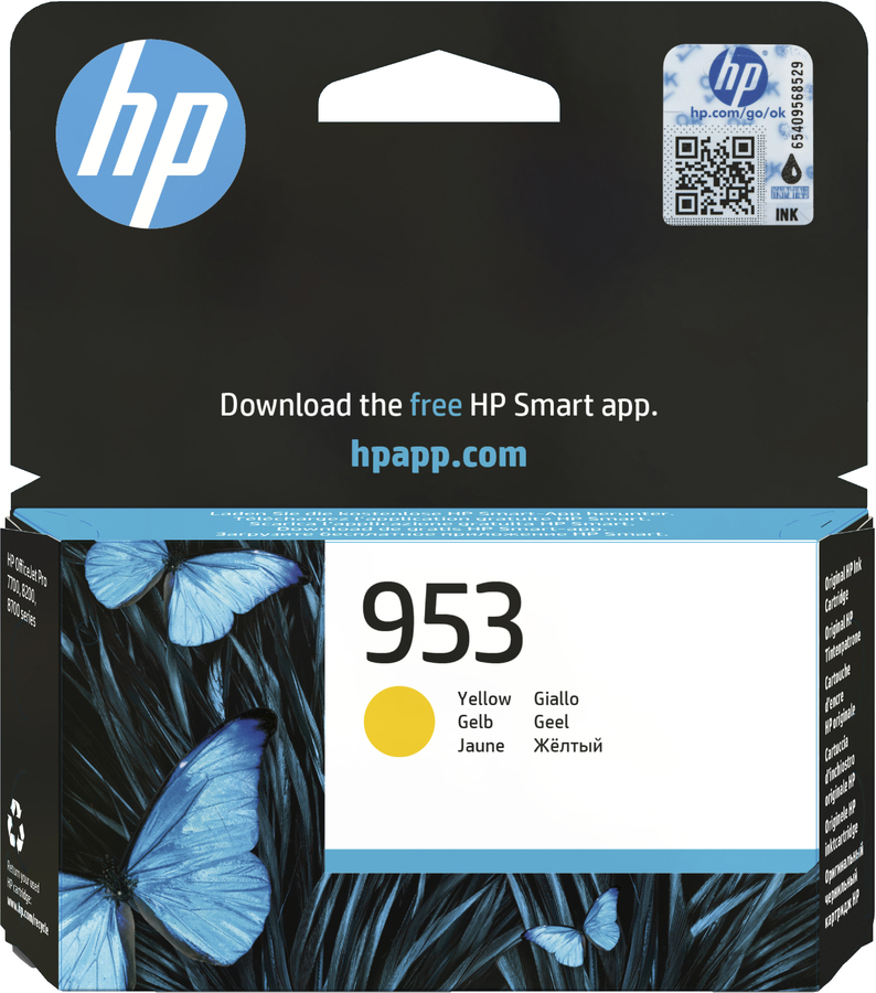 HP F6U14AE 953 INK CARTRIDGE GIALLO