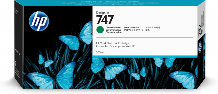 HP P2V84A 747 INK CHROMATIC VERDE